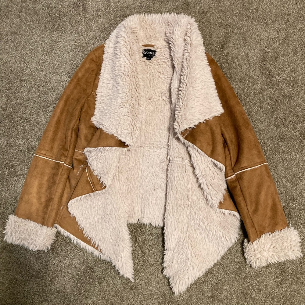 Faux suede jacket